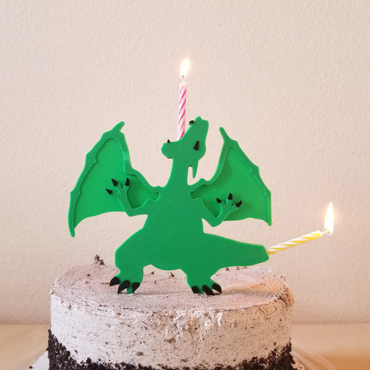 Dragon Cake Topper and Candle Holder