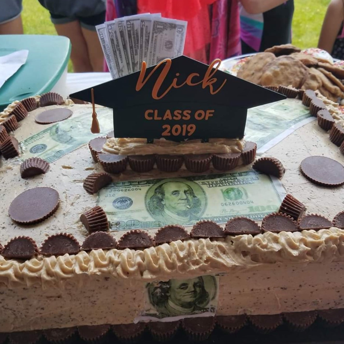 Grad Cap Topper & Birthday Money Cake Bundle