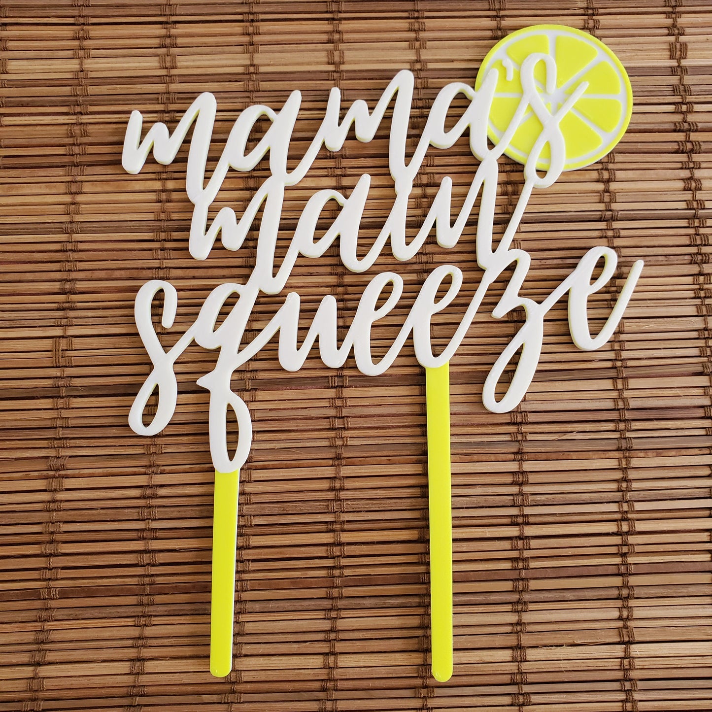 Mama's Main Squeeze-Lemon Theme Baby Shower Cake Topper