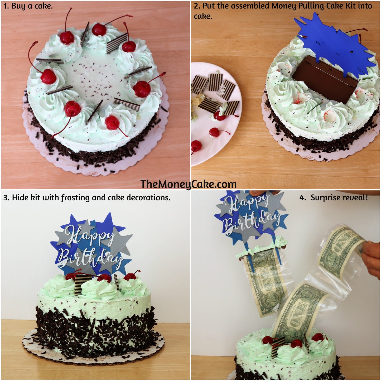 Money Cake Kit - Surprise Box™ With Card Holder Topper