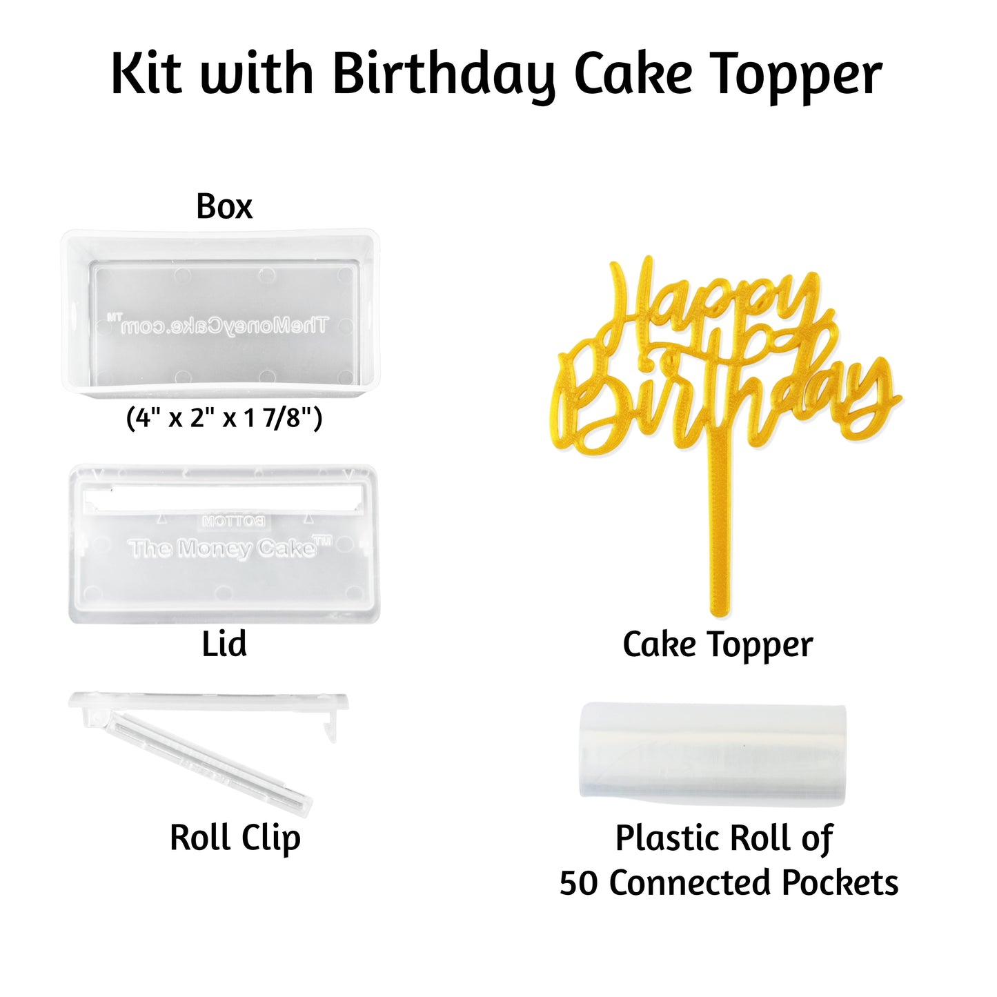 Money Cake Kit - Surprise Box™ With Card Holder Topper